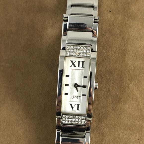 Esprit Radiant Face Silver Band Crystals Business - Picture 2 of 8